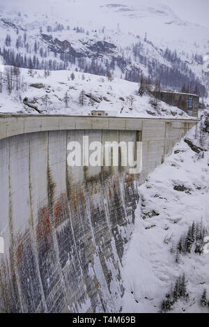 Tignes Dam, Tignes, Savoie, France Stock Photo