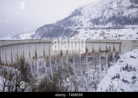 Tignes Dam, Tignes, Savoie, France Stock Photo