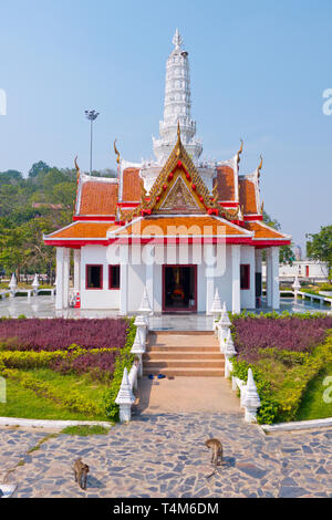 City Pillar Shrine or San Lak Mueang, Phetchaburi, Thailand Stock Photo