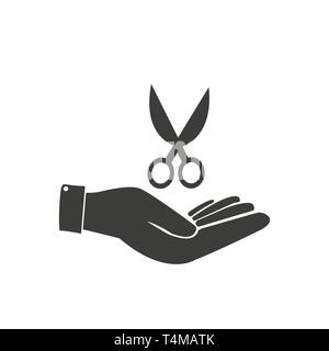 Scissors icon in trendy flat style isolated on background. Scissors icon page symbol for your web site design Scissors icon logo, app, UI. Scissors Stock Vector