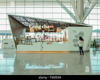 A franchise of the Gong Cha bubble tea chain in the Rego Center