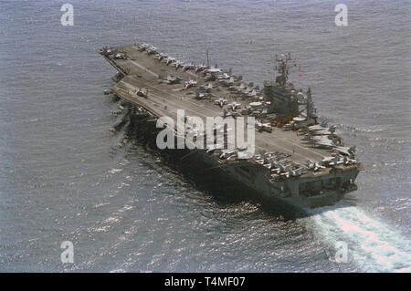 1st November 1993 The U.S. Navy aircraft carrier USS Abraham Lincoln ...