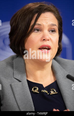 28th February 2018 -  Mary Louise McDonald is an Irish Sinn Fein politician serving as Leader of Sinn Fein since February 2018 and Teachta Dala Stock Photo