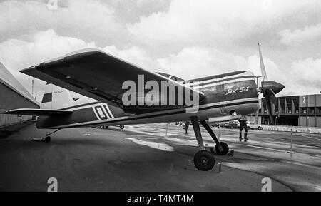 Yak-54 is a 1990s Russian aerobatic and sports competition aircraft designed by the Yakovlev Aircraft Corporation.. The first international aviation and space salon MAKS'93 Stock Photo