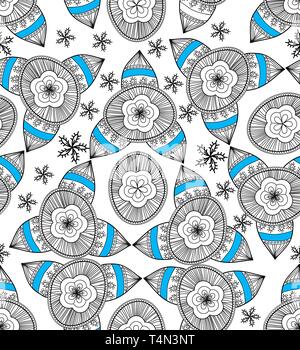 Seamless vector texture with drawing tribal flowers Stock Vector Image ...