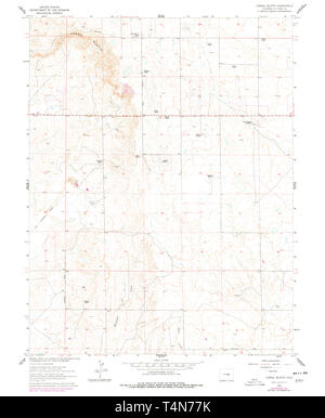 Corral Bluffs Colorado Map Usgs Topo Map Colorado Co Corral Bluffs 232638 1961 24000 Restoration Stock  Photo - Alamy