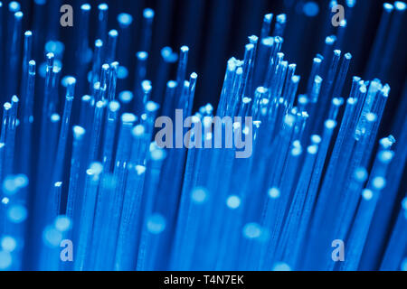 Fiber optics lights abstract background Stock Photo
