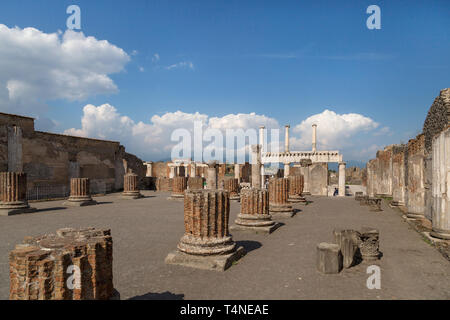 Pompeii, Italy - May 24, 2018: Archaeological Park Pompeii, Province of Naples, Campania, Italy. Stock Photo