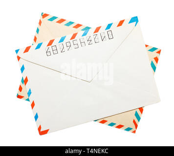Two vintage envelopes Stock Photo