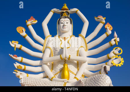 Big Guan Yin statue at Wat Plai Laem Temple, Koh Samui, Thailand Stock Photo