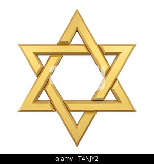 Star of David Isolated Stock Photo