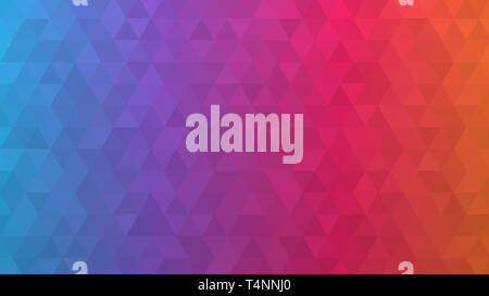 Abstract blue to red paper poly made from tetrahedron background. Usefull for business cards and web. Stock Photo