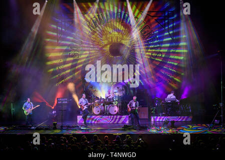 April 16, 2019 - Toronto, Ontario, Canada - English psychedelic rock band Nick Mason's Saucerful of Secrets performed a sold out show in Toronto. In picture: NICK MASON,.DOM BEKEN,.LEE HARRIS,.GARY KEMP,.GUY PRATT (Credit Image: © Angel Marchini/ZUMA Wire) Stock Photo
