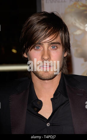 LOS ANGELES, CA. November 16, 2004:  Los Angeles, CA: Actor JARED LETO at the world premiere, in Hollywood, of his new movie Alexander. Stock Photo