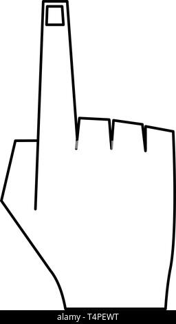 Hand clicking choice isolated in black and white Stock Vector