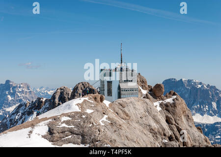 Panoramic terrace of Punta Rocca (3265 m) Stock Photo