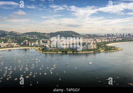 Cityscape Rio de janeiro, Brazil, landscape view from above