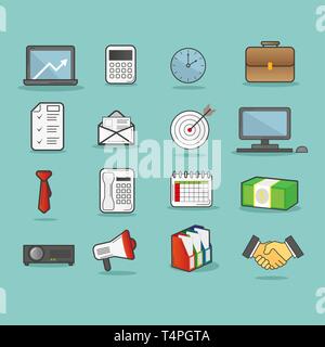Business Icons Set Stock Vector