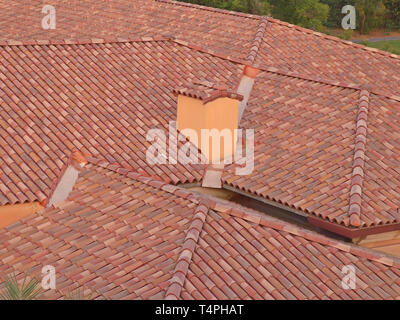 bricks and roof tiles Stock Photo