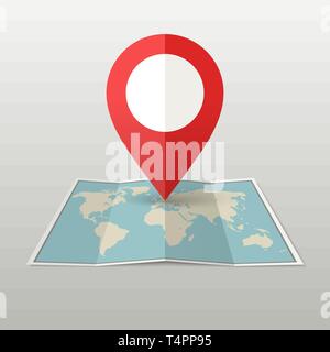 World Map illustration. Stock Vector