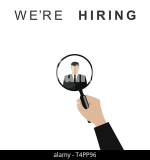 Hiring professional staff Stock Vector