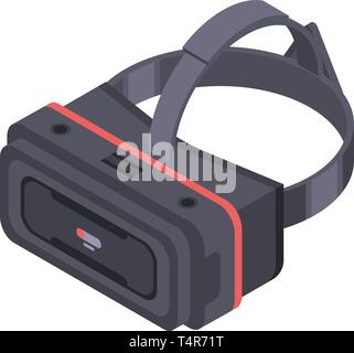 Modern vr goggles icon, isometric style Stock Vector
