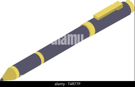 Pen icon, isometric style Stock Vector