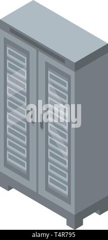 Bakery wardrobe icon, isometric style Stock Vector