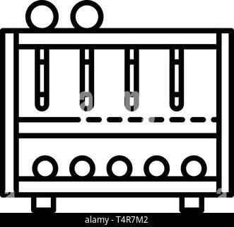 Croquet equipment icon, outline style Stock Vector