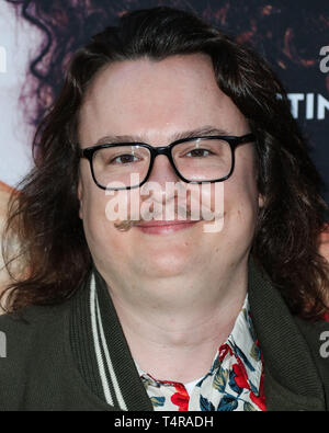 Hollywood, United States. 17th Apr, 2019. HOLLYWOOD, LOS ANGELES, CALIFORNIA, USA - APRIL 17: Actor Clark Duke arrives at the Los Angeles Special Screening Of Netflix's 'Someone Great' held at ArcLight Cinemas Hollywood on April 17, 2019 in Hollywood, Los Angeles, California, United States. (Photo by Xavier Collin/Image Press Agency) Credit: Image Press Agency/Alamy Live News
