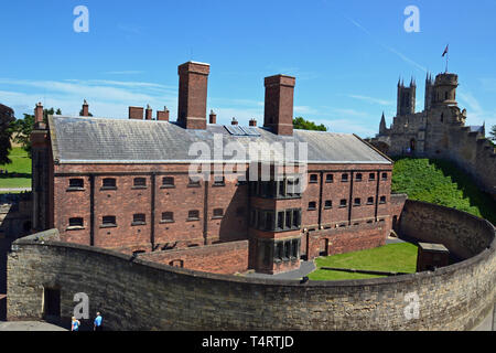 Lincoln Castle and Victorian Prison, Lincoln, Lincolnshire, UK Stock Photo