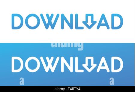 Set of Vector buttons in black and white colors, EPS10. Stock Vector