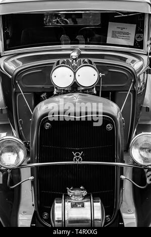 A 1930 Model A  Hot Rod on display at a car show Stock Photo