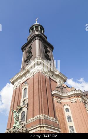 St. Michaelis Church, Hamburg, Germany, Europe Stock Photo