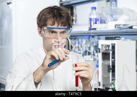 Researcher at work Stock Photo