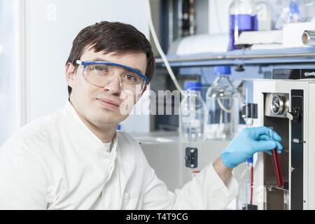 Researcher at work Stock Photo