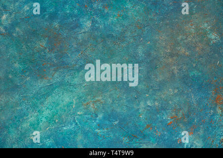 Grey and green dark textured background. High resolution image with copy space. Top view Stock Photo