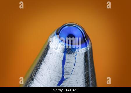 Close-up of the tip of an ink roller Stock Photo