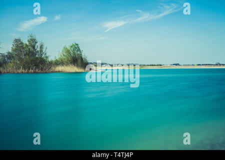 Photography of a tropical island in the sea Stock Photo