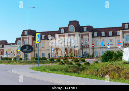 Sobranie casino, casino gaming zone and concerts, Kulikovo village, Baltic sea coast, Kaliningrad region, Russia, July 15, 2018 Stock Photo