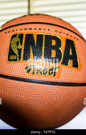 A new Spalding NBA Street basketball Stock Photo