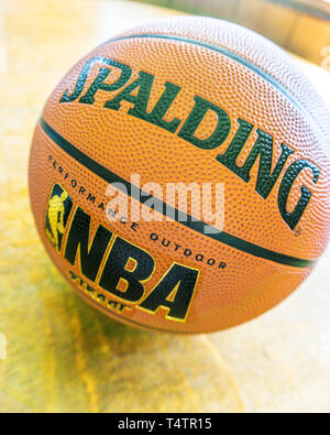 A new Spalding NBA Street basketball Stock Photo