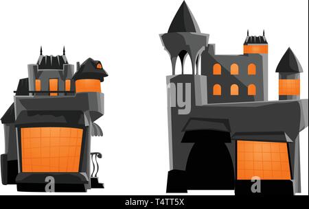 picture of castle grey Stock Vector