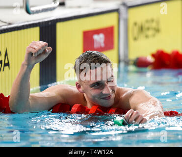 Daniel Jervis during the Men's 1500m Freestyle on day three of the 2024 ...