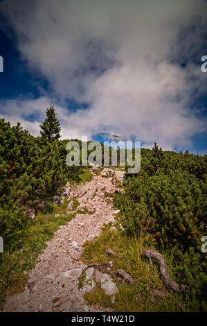 Hiking at the Rax in the Raxalpe Stock Photo