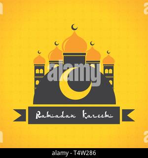 taj mahal half moon Stock Vector