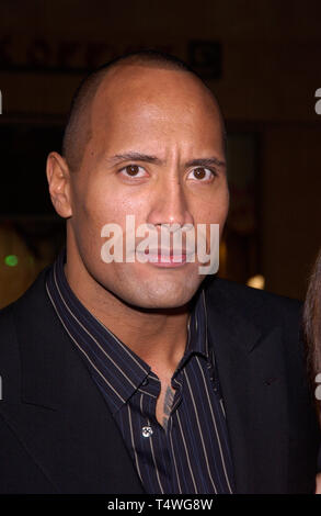 LOS ANGELES, CA. February 13, 2005:  Actor DWAYNE 'THE ROCK' JOHNSON at the world premiere of his new movie Be Cool, at the Grauman's Chinese Theatre, Hollywood. Stock Photo