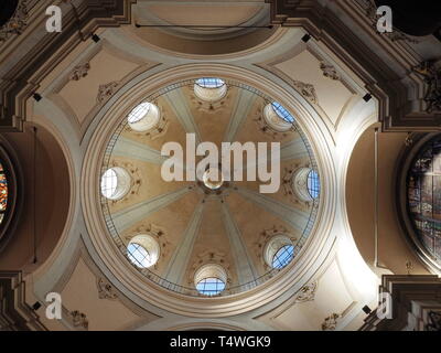 Milan, Italy: September 4, 2018: Dome of San Bernardino delle ossa ossuary, in Milan, Lombardy, italy Stock Photo