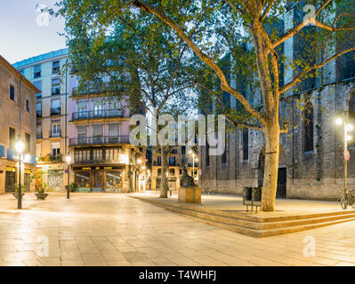 Placa de Sant Josep Oriol, Gothic Quarter, Barcelona, Catalonia, Spain Stock Photo