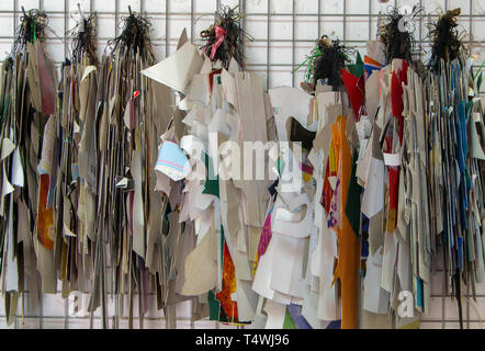 Patterns for cutting leather for steering wheels upholstery. Italian design Stock Photo